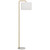 Apricus Gold White Contemporary Floor Lamp