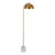 Ortega White Antique Gold Dome Floor Lamp-3