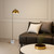 Ortega White Antique Gold Dome Floor Lamp-1