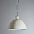 Griffin Dome Vintage White Riveted Iron Rustic Pendant Light-1