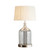 Lustre Glass Flagon Stone Effect Table Lamp - Clear