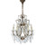 Caramel Brass Crystal Candle Chandelier-1