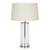 Italia Polished Nickel Glass Cylinder Table Lamp-1