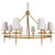 Wessex Brushed Gold Classic Pendant Chandelier