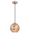 Therese Champagne Gold Tile Round Pendant Light-1
