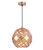 Therese Champagne Gold Tile Round Pendant Light