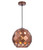 Therese Coffee Tile Round Pendant Light