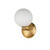 Modern Gold Opal Glass Solo Globe Wall Light