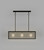 Dover 3 Light Old Bronze Frosted Glass Linear Pendant-1