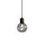 Parlour Iron Sphere Smoke Glass Pendant Light