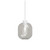 Parlour Lite Textured White Curve Clear Glass Pendant