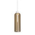 Parlour Lite White Elong Amber Glass Pendant Light