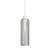 Parlour Lite White Elong Clear Glass Pendant Light