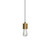 Parlour Old Brass Bulb Pendant Light