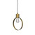 Parlour Ring Old Brass Pendant Light