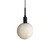 Pauline Black Round Marble Pendant-2