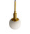 Pauline Gold Round Marble Pendant-3