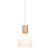 Kravica White Ribbed Glass Pendant Light