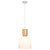 Kravica White Ribbed Glass Pendant Light