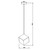 Kybos Silver Cube Pendant Light-4