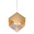 Cube Golden Glass Pendant Light