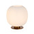 Viking Opal Matt Ribbed Glass Table Lamp