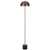 Durban Black Marble and Bronze Dome Floor Lamp