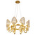 Rotterdam Brass Ring Frame Crystal Chandelier