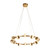 Warsaw Brass LED Ring Pendant Chandelier