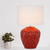 Dina Gloss Red Ceramic Table Lamp-1