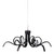Niagara Black Twisted Loops Pendant Light