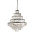 Pyramid 9 Light Black Crystal Chandelier