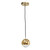 Dominica Gold and White Round Ball Pendant-4