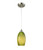 Guilin Green Hand Blown Glass Ellipse Pendant