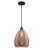 Rabat Copper Glass Ellipse Pendant Light