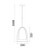 Sendai Wood Framed White Ellipse Pendant-2