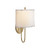 Simple Scallop Soft Brass Wall Sconce