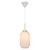 Milford 20 Oval Opal Glass Brass Pendant Light