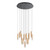 Estanerios Brown Steel Multilight Cluster Pendant