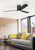 Iluka Hugger Black DC Ceiling Fan with Light-2