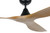 Surf Teak and Black DC Ceiling Fan-4