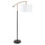 Leah Black and Gold Floor Lamp-2