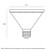 10W Parabolic Spot Non-Dimmable Warm White E27 PAR30 LED Bulb-1