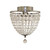 Graciela Chrome Clear Beads Basket Close To Ceiling Light