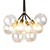 Replica Pelle Bubble Chandelier - Black and Gold