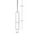 Barrel Black and Copper Single Mid-Century Modern Pendant Light-1