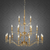 Stanford 21 Light Candle Brass Chandelier-1