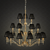 Stanford 21 Light Brass Chandelier - Black-1