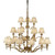 Stanford 21 Light Brass Chandelier - Shimmer Grey