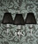 Stanford 3 Light Nickel Chandelier - Black-1